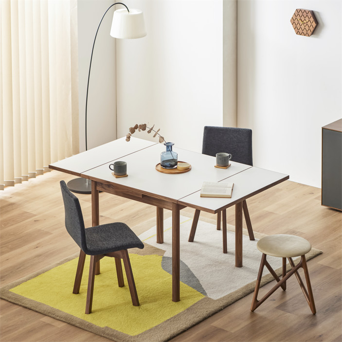 【オンライン限定】AT 85 伸長式 伸縮 ダイニングテーブル (WN)