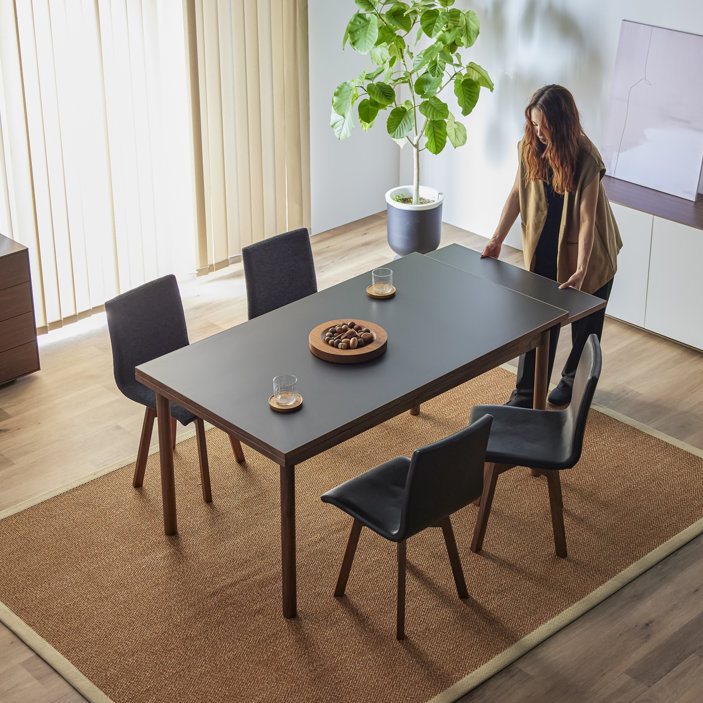 【オンライン限定】AT 150 伸長式 伸縮 ダイニングテーブル (WN)